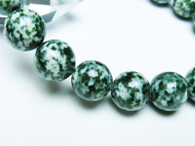 グリーンスポットジャスパー ブレスレット 11mm [T285-1552] 3枚目