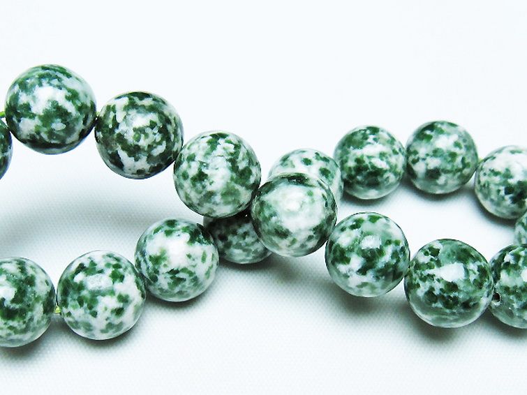 グリーンスポットジャスパー ブレスレット 11mm [T285-1555] 2枚目