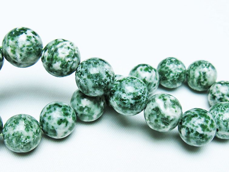 グリーンスポットジャスパー ブレスレット 11mm [T285-1556] 2枚目