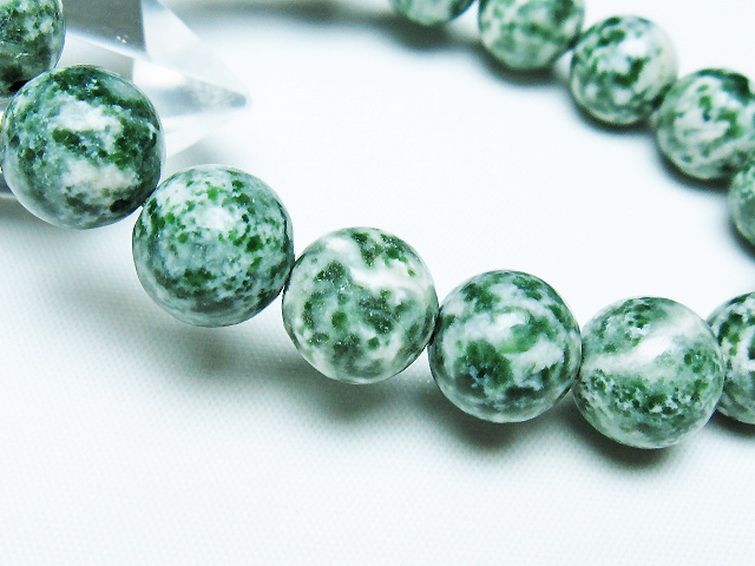 グリーンスポットジャスパー ブレスレット 11mm [T285-1556] 3枚目