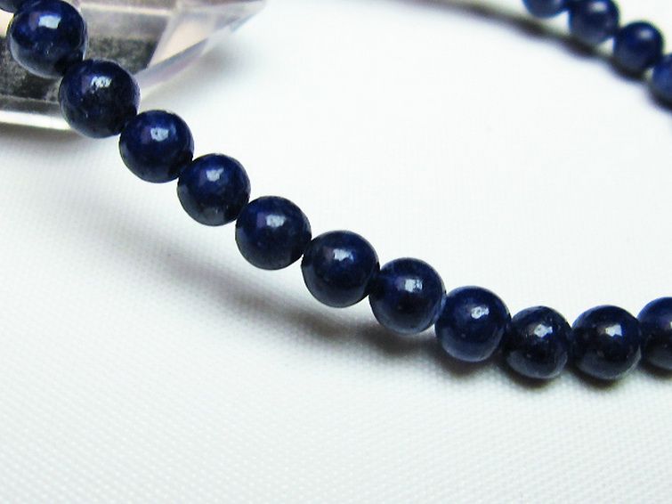 デュモルチェライトインクォーツ ブレスレット 5mm [T286-3351] 3枚目