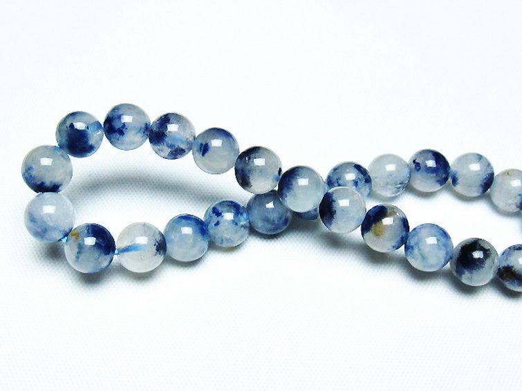 デュモルチェライトインクォーツ ブレスレット 7mm [t286-4236] 2枚目