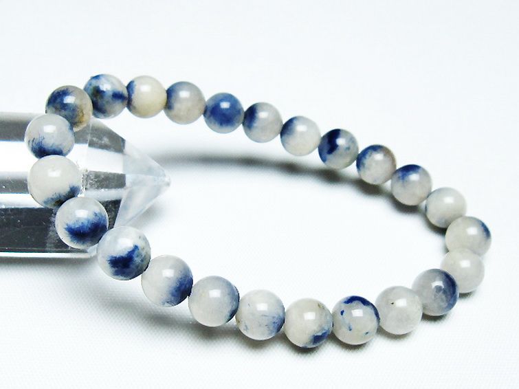 デュモルチェライトインクォーツ ブレスレット 8mm [t286-4309] 1枚目