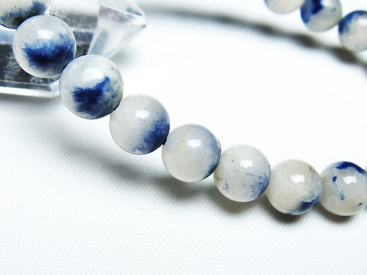 デュモルチェライトインクォーツ ブレスレット 8mm [t286-4309] 3枚目