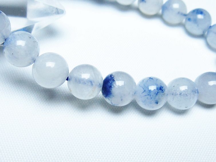 デュモルチェライトインクォーツ ブレスレット 8mm [t286-4357] 3枚目