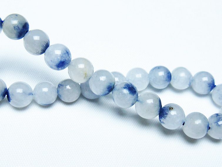 デュモルチェライトインクォーツ ブレスレット 7mm [T286-4396] 2枚目