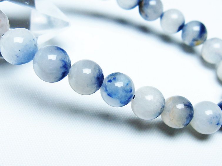 デュモルチェライトインクォーツ ブレスレット 8mm [t286-4412] 3枚目