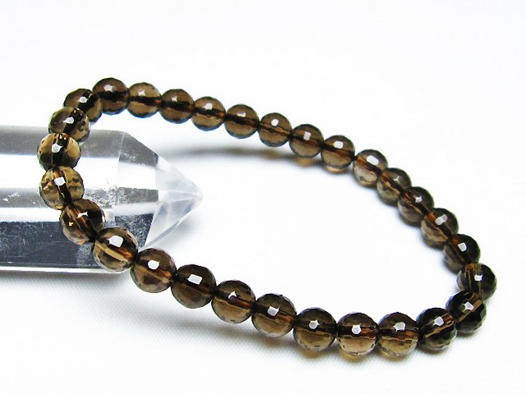 ライトニング水晶 ブレスレット 7mm [T287-2493] 1枚目