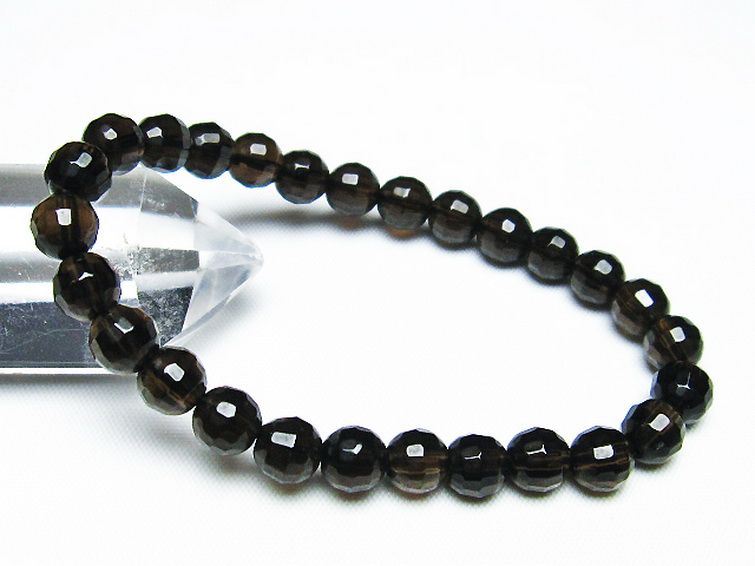 ライトニング水晶 ブレスレット 7mm [t287-2506] 1枚目