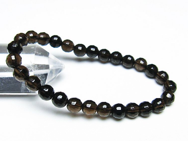 ライトニング水晶 ブレスレット 7mm [T287-2509] 1枚目