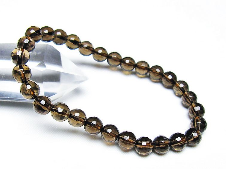 ライトニング水晶 ブレスレット 7mm [T287-2603] 1枚目