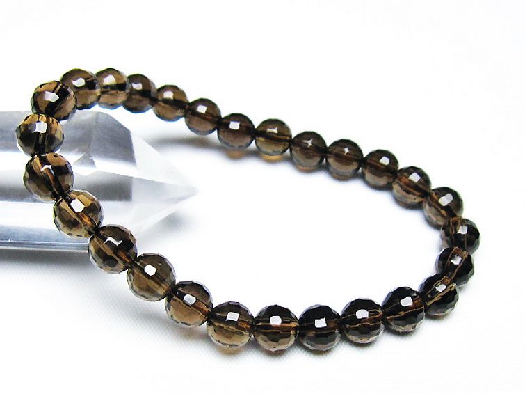 ライトニング水晶 ブレスレット 7mm [T287-2604] 1枚目