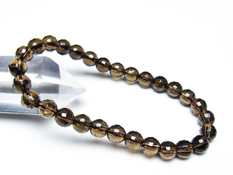 ライトニング水晶 ブレスレット 7mm [t287-2614] 1枚目