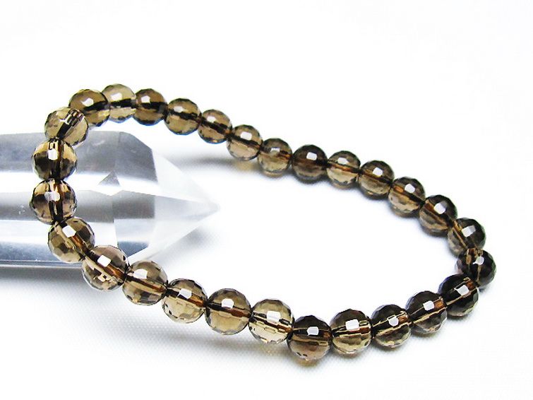 ライトニング水晶 ブレスレット 7mm [T287-2617] 1枚目