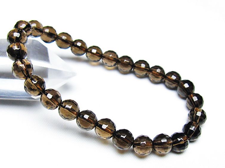 ライトニング水晶 ブレスレット 7mm [T287-2619] 1枚目