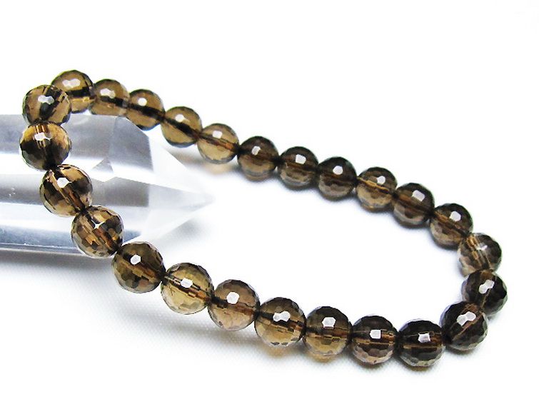 ライトニング水晶 ブレスレット 7mm [T287-2626] 1枚目