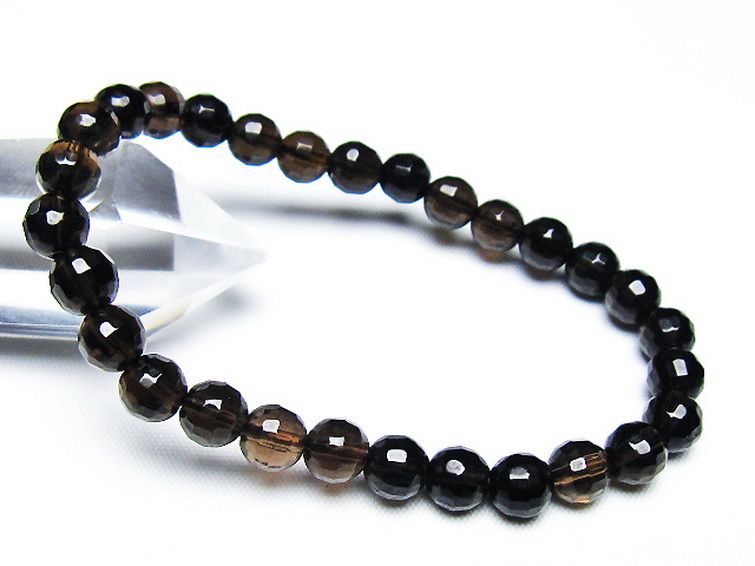 ライトニング水晶 ブレスレット 7mm [T287-2648] 1枚目