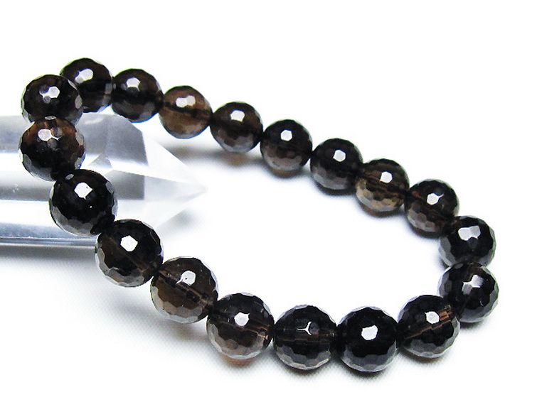 ライトニング水晶 ブレスレット 10mm [T287-2661] 1枚目