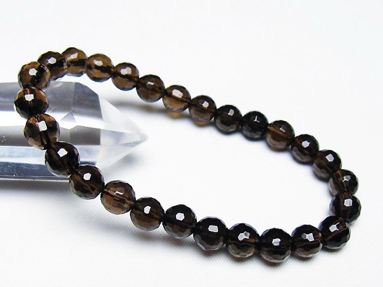 ライトニング水晶 ブレスレット 7mm [t287-2727] 1枚目