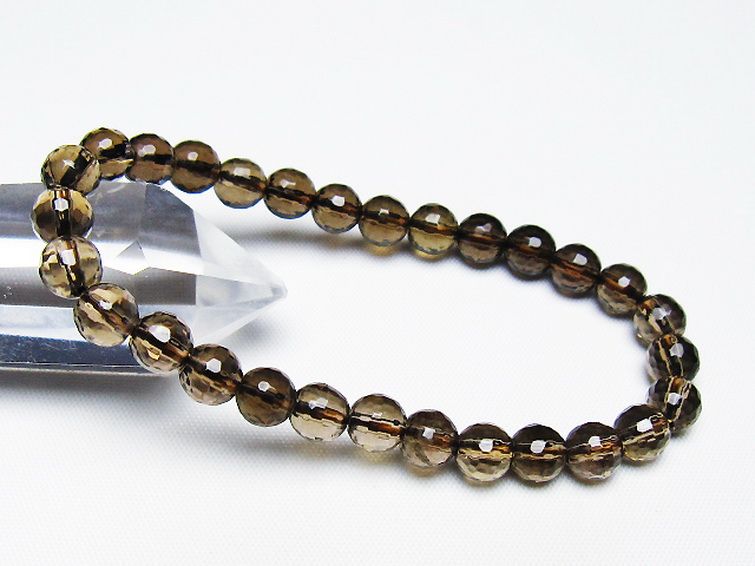 ライトニング水晶 ブレスレット 7mm [T287-2752] 1枚目