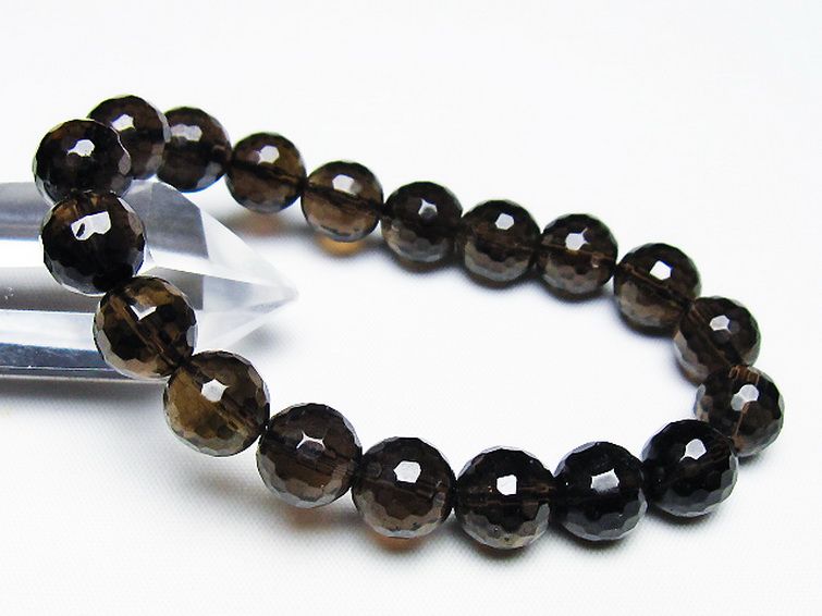 ライトニング水晶 ブレスレット 10mm [T287-2807] 1枚目