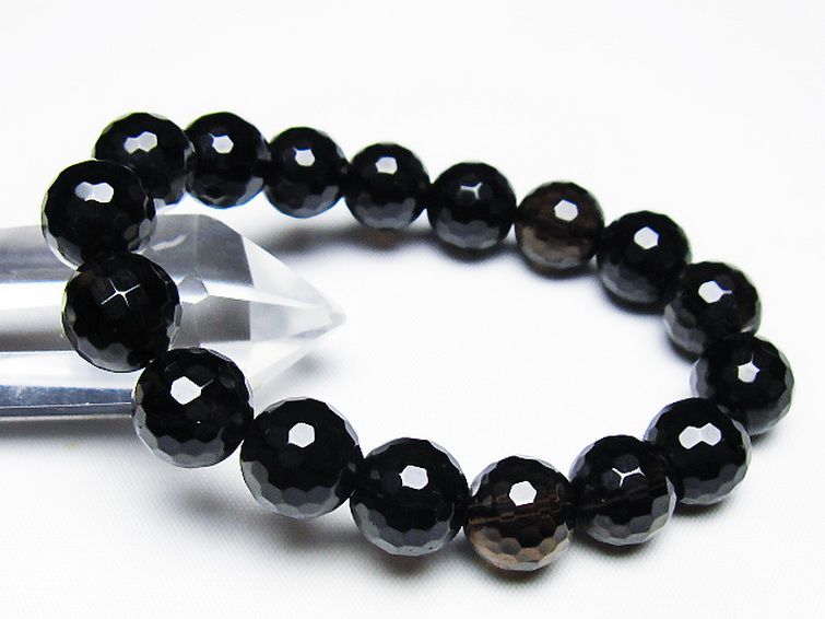 ライトニング水晶 ブレスレット 12mm [T287-2827] 1枚目