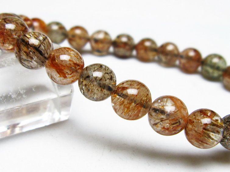 ブラックゴールド スーパーセブン ブレスレット 8mm [t289-7740] 3枚目