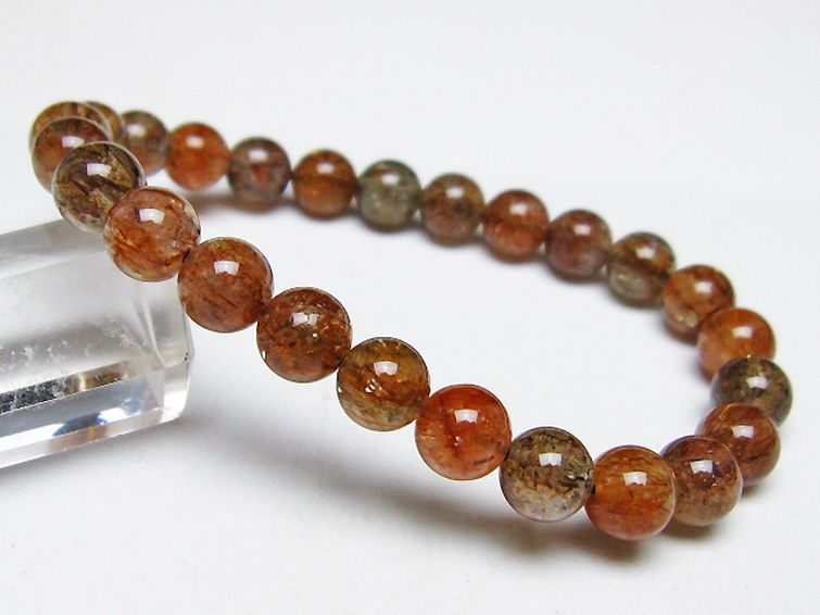 ブラックゴールド スーパーセブン ブレスレット 8mm [t289-7811] 1枚目