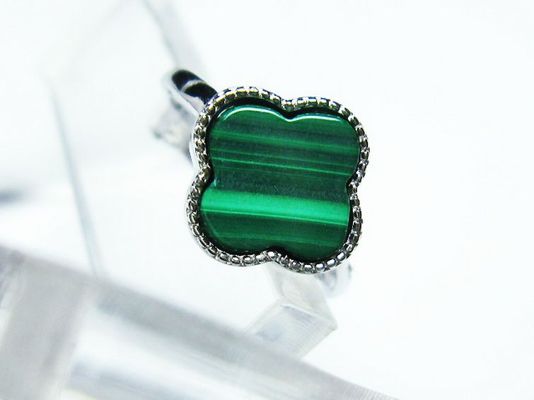 マラカイト 指輪 (13号)[T290-1144] 2枚目