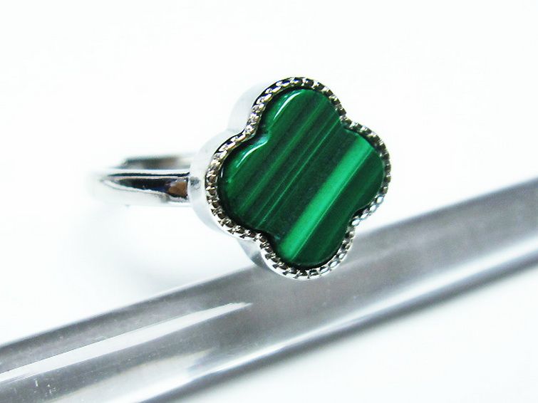 マラカイト 指輪 (13号)[T290-1144] 3枚目