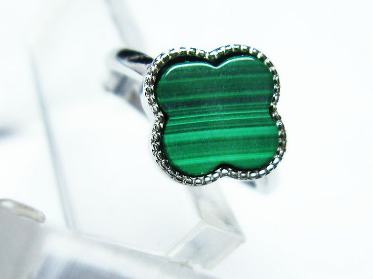 マラカイト 指輪 (14号)[T290-1153] 2枚目