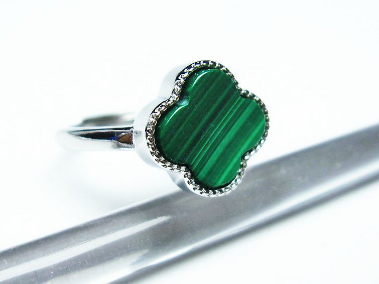 マラカイト 指輪 (14号)[T290-1153] 3枚目