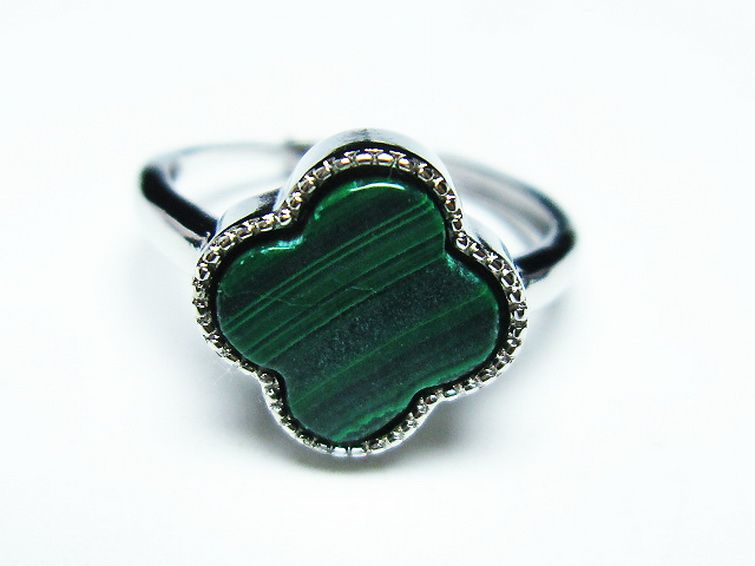 マラカイト 指輪 (15号)[T290-1162] 1枚目