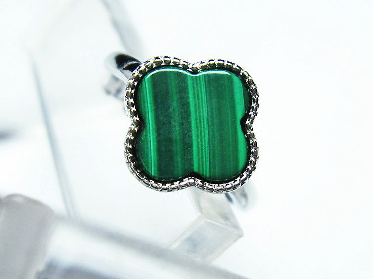 マラカイト 指輪 (15号)[T290-1177] 2枚目