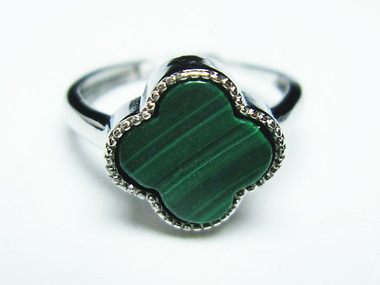 マラカイト 指輪 (15号)[T290-1241] 1枚目