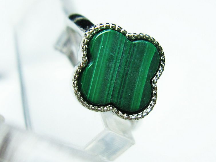 マラカイト 指輪 (14号)[T290-1280] 2枚目