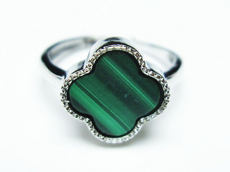 マラカイト 指輪 (15号) [t290-1497] 1枚目