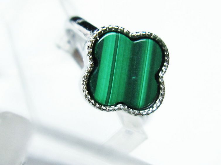 マラカイト 指輪 (15号) [t290-1497] 2枚目