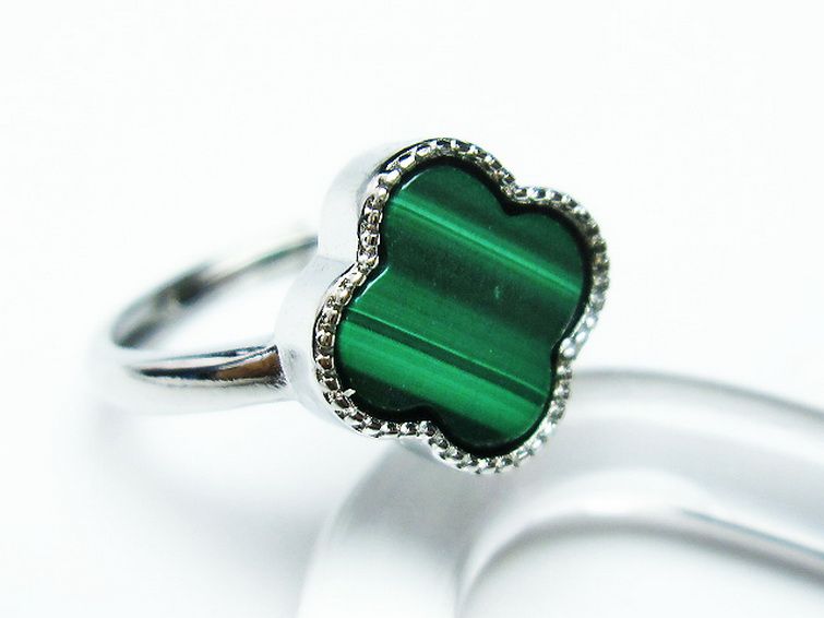 マラカイト 指輪 (15号) [t290-1497] 3枚目