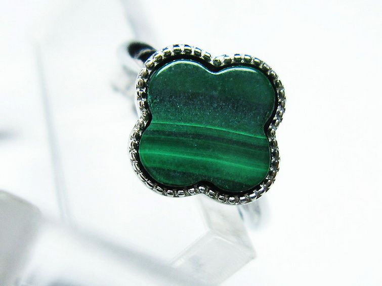 マラカイト 指輪 (15号) [t290-1508] 2枚目