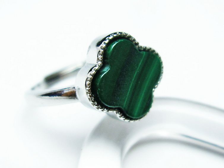 マラカイト 指輪 (15号) [t290-1508] 3枚目