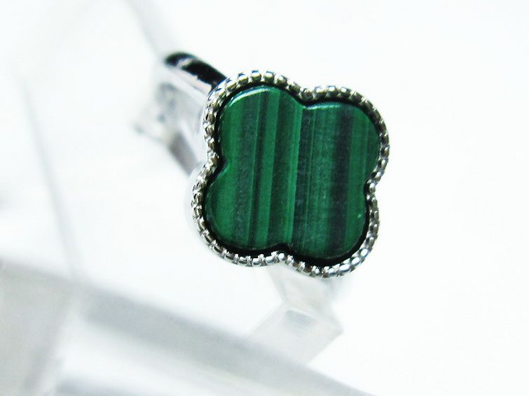 マラカイト 指輪 (14号) [t290-1522] 2枚目