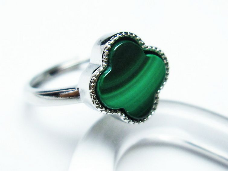 マラカイト 指輪 (16号) [t290-1527] 3枚目