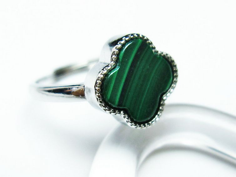 マラカイト 指輪 (16号) [t290-1580] 3枚目