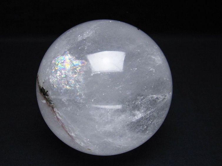 1.1Kg ヒマラヤ水晶 丸玉 91mm [T296-1683] 1枚目