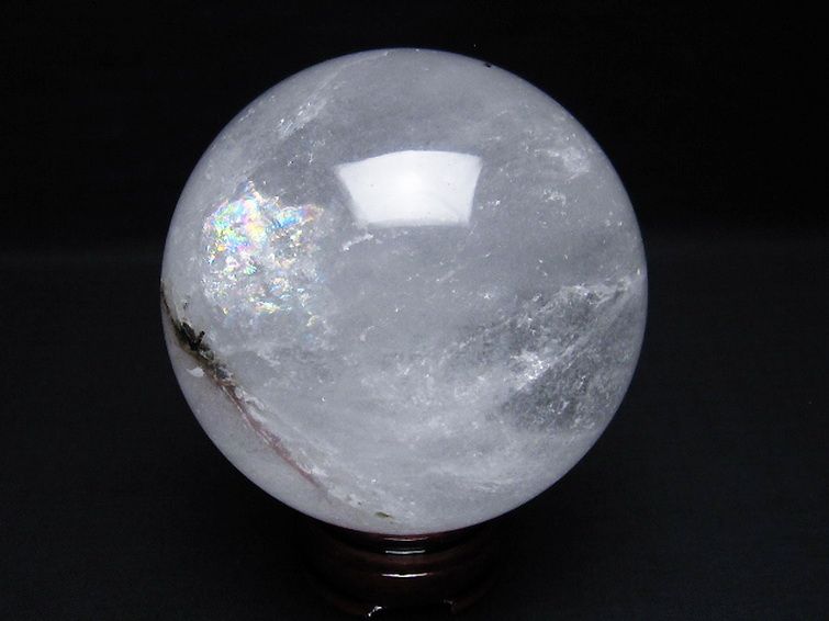 1.1Kg ヒマラヤ水晶 丸玉 91mm [T296-1683] 3枚目