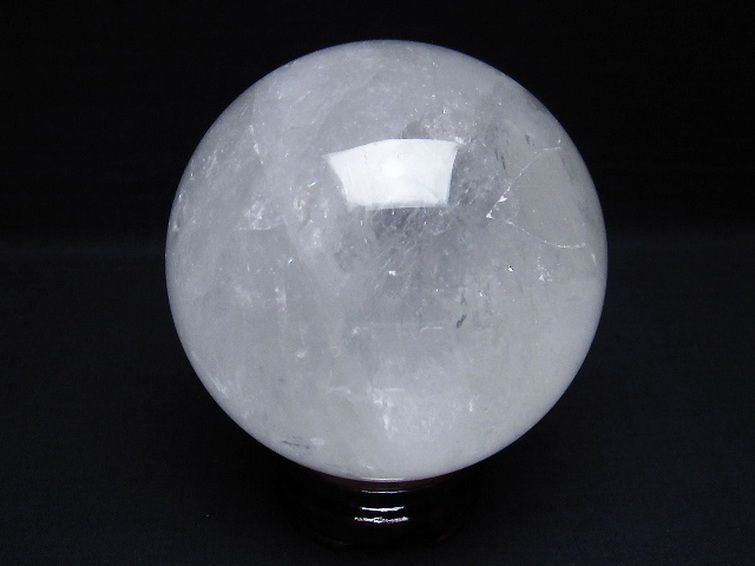 1.4Kg ヒマラヤ水晶 丸玉 99mm [T296-1706] 3枚目