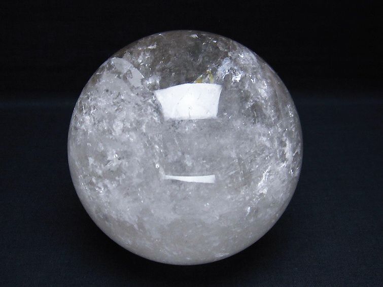 1.2Kg ヒマラヤ水晶 丸玉 95mm [T296-1707] 1枚目