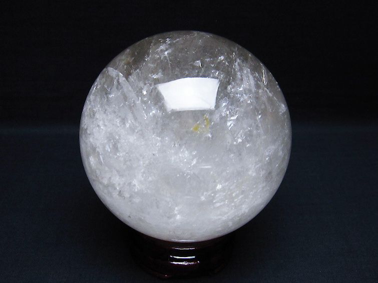 1.2Kg ヒマラヤ水晶 丸玉 95mm [T296-1707] 3枚目