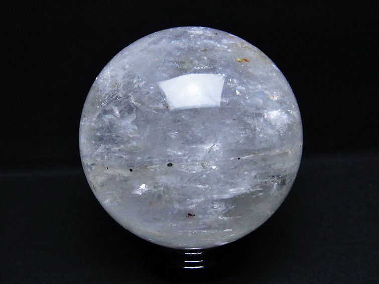 1.9Kg 虹入り ヒマラヤ水晶 丸玉 112mm [T296-1977] 3枚目